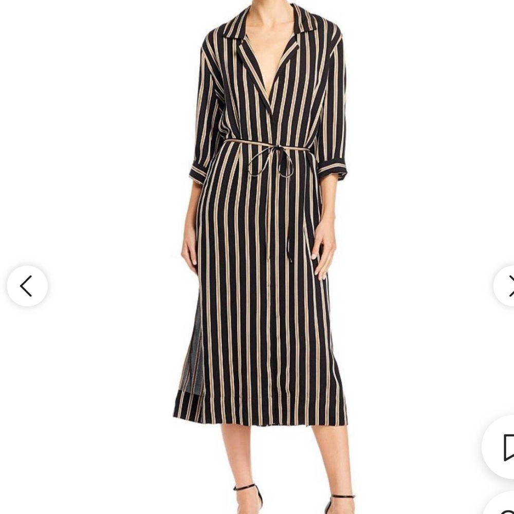 7 For All Mankind Women's Black and Brown Dress Size Small NWT